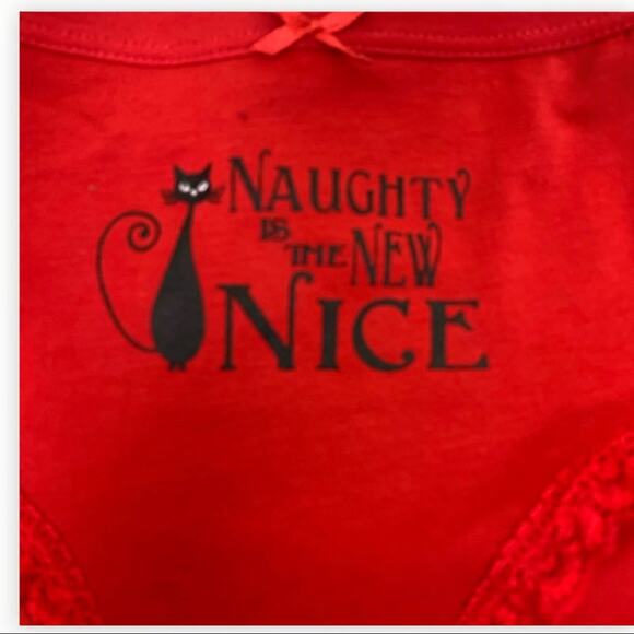 Rene Rofe Intimates Christmas Panties LARGE Set of 3 Naughty is the New Nice NEW - Picture 2 of 5